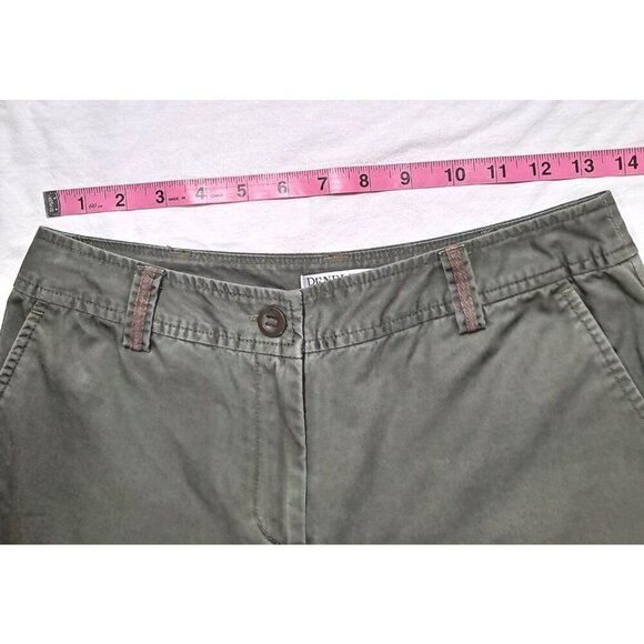Pendleton Women’s Petite Size 4 Cropped Capri Pants Green W/ Pockets - Picture 5 of 8